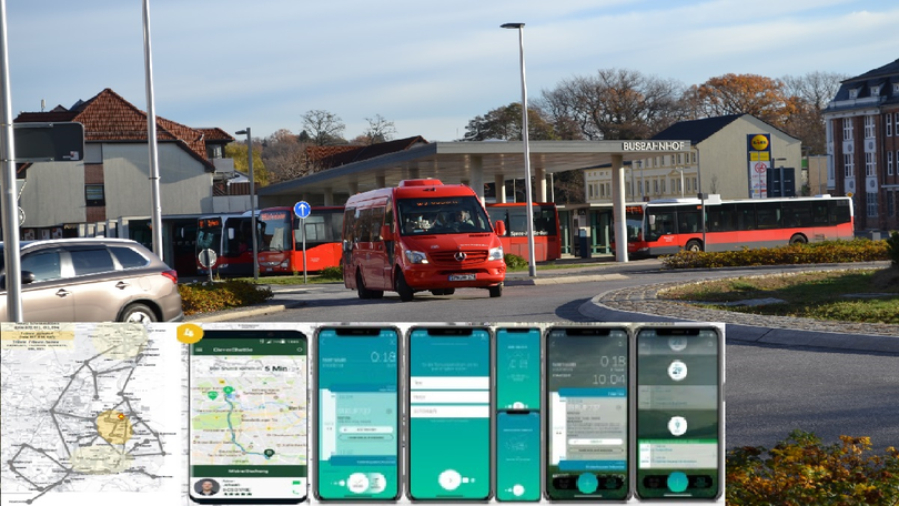 Busse am Netzknoten Busbahnhof Spremberg